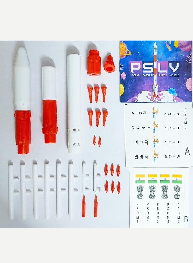 SquareDrop Combo Set of PSLV - GSLV MK III - GSLV MK II - Prototype Models - Plastic Rocket Models - Astronomy - Sky Science - DIY Activity Kit - Multi Color - Image 3